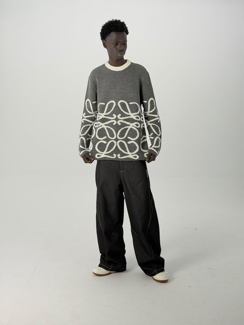 Crew Nech Knit Sweater