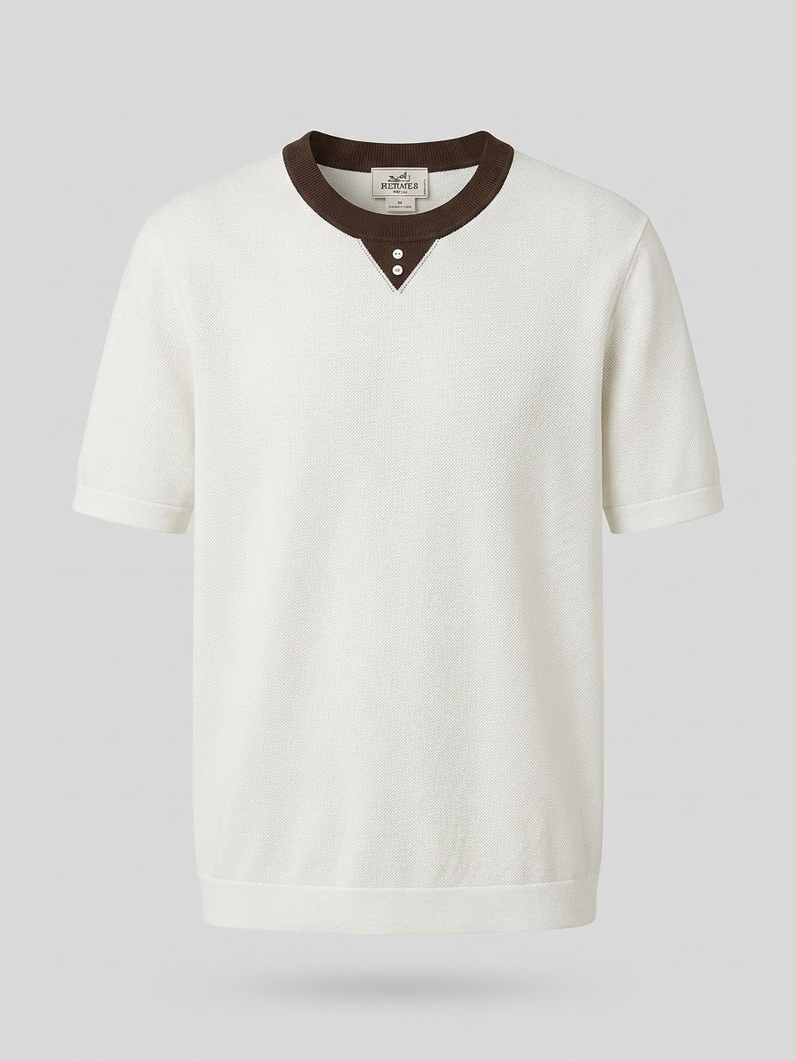 Crewneck Knitted T-Shirt