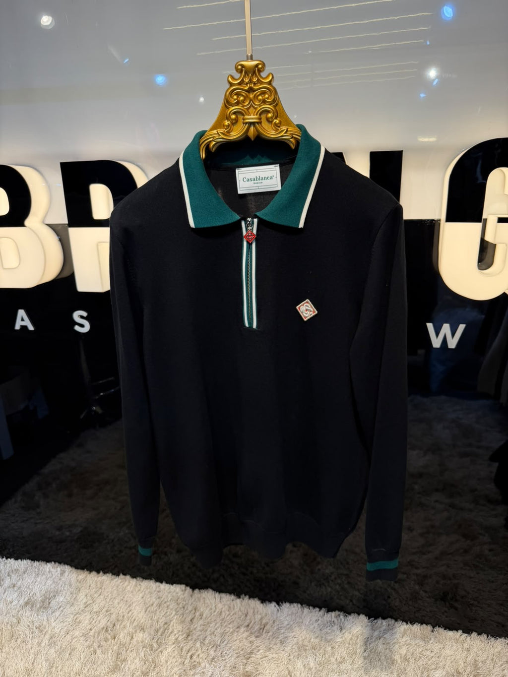 Quarter Zip Knit T-Shirt