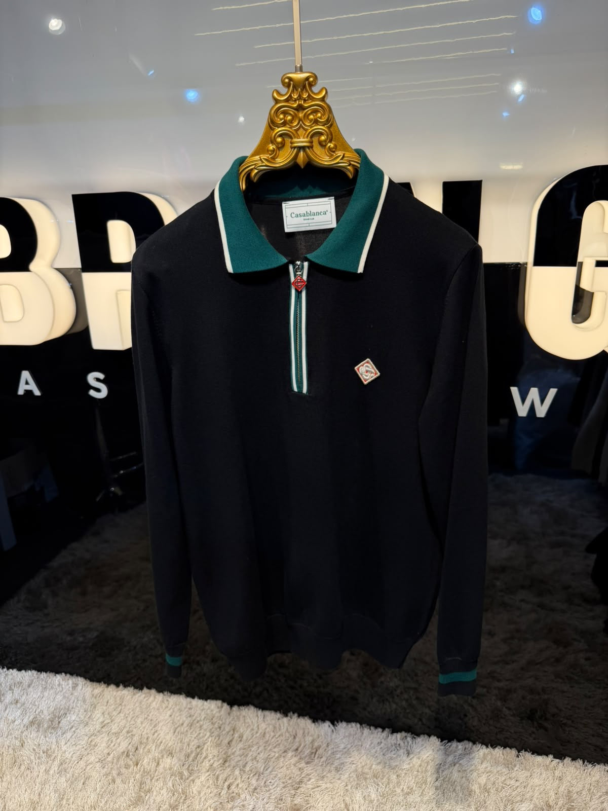 Quarter Zip Knit T-Shirt